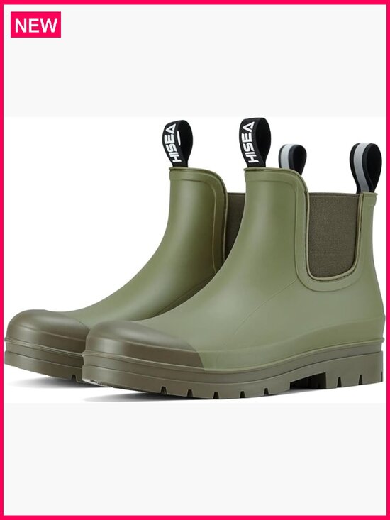 Shoes - Waterproof Chelsea Rain Boots Ankle Garden Shoes Non Slip Comfort Insole
